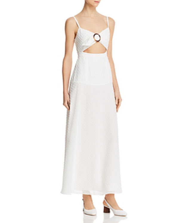 Fame and Partners Cutout Front Maxi Dress