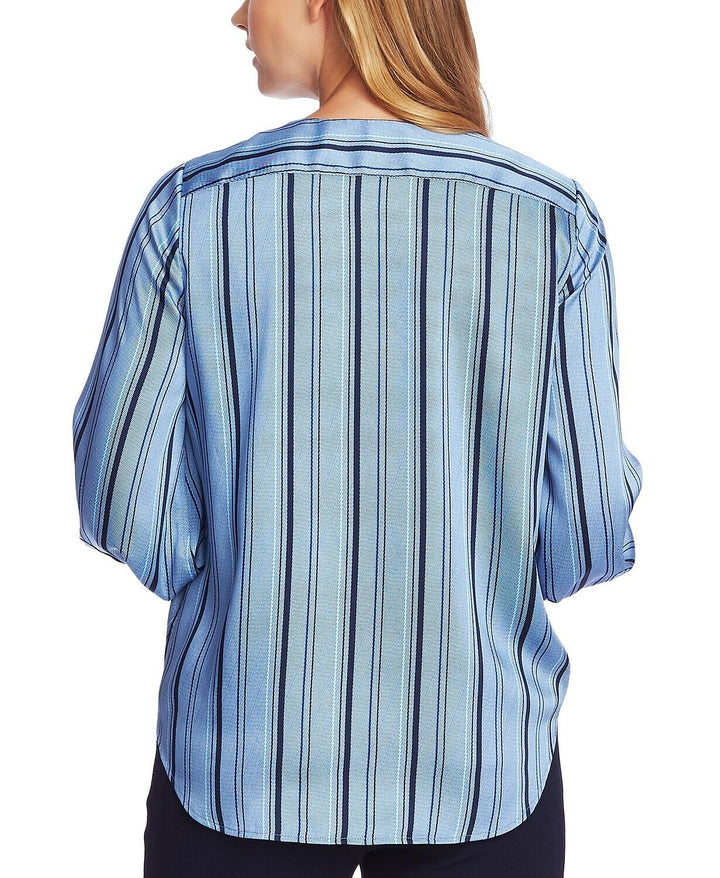 Vince Camuto Stripe Wrap-Front Blouse