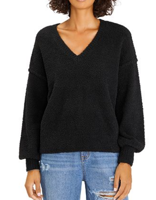 Sanctuary Plush V Neck Sweater