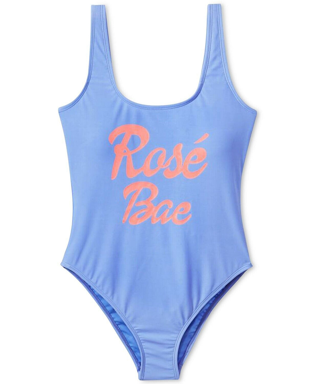 California Waves Juniors Rosé Bae Graphic 1-PC Swimsuit