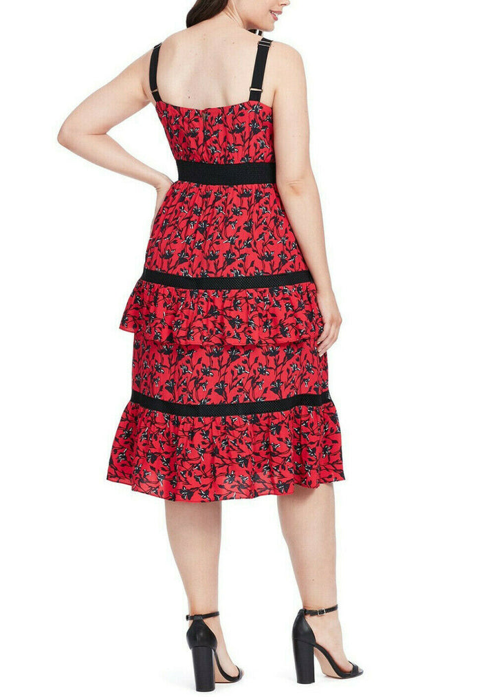 Adelyn Rae Isabel Tiered Ruffle Midi Dress