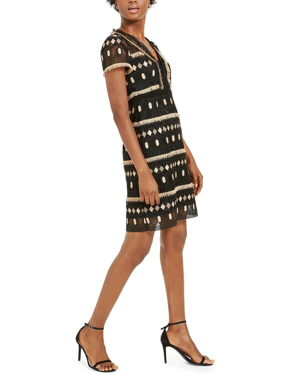 Nanette Lepore Effortless Geo-Lace Sheath Dress