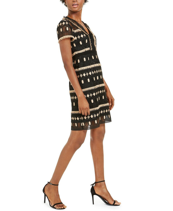 Nanette Lepore Effortless Geo-Lace Sheath Dress