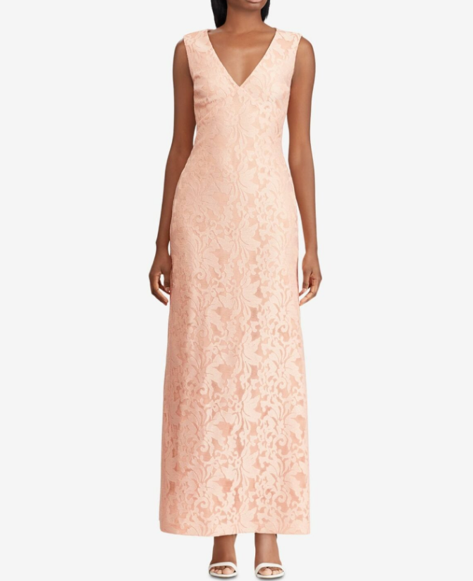 Lauren Ralph Lauren Floral Neoprene Gown