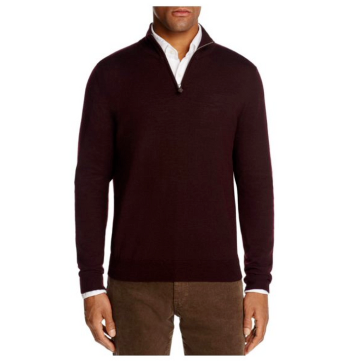 The Men Store Quarter-Zip Merino Sweater