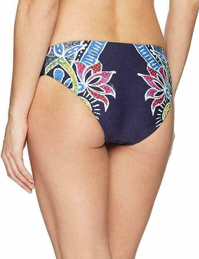 Trina Turk Lotus Batik Reversible Bikini Bottom