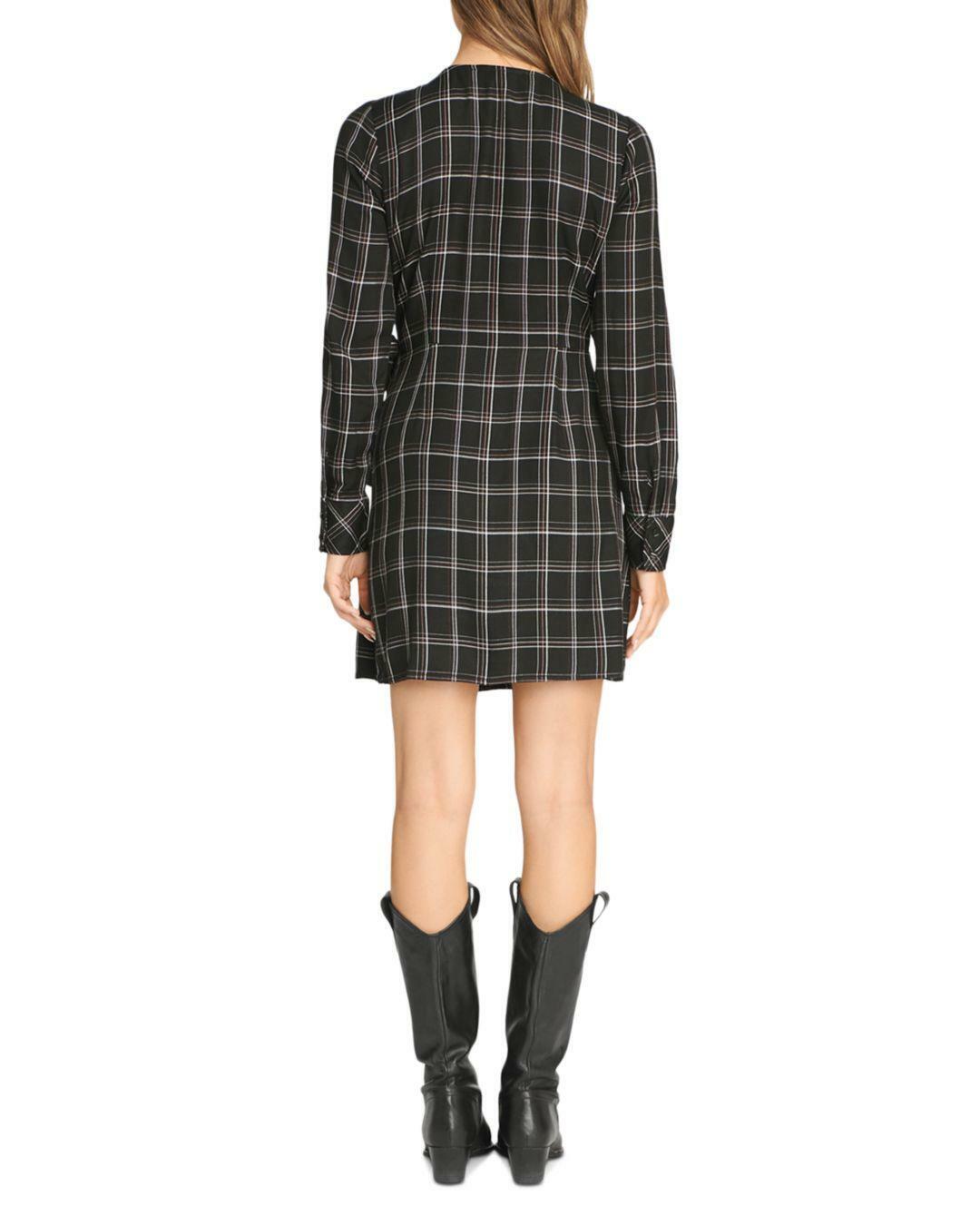 Sanctuary Upbeat Plaid Faux-Wrap Dress
