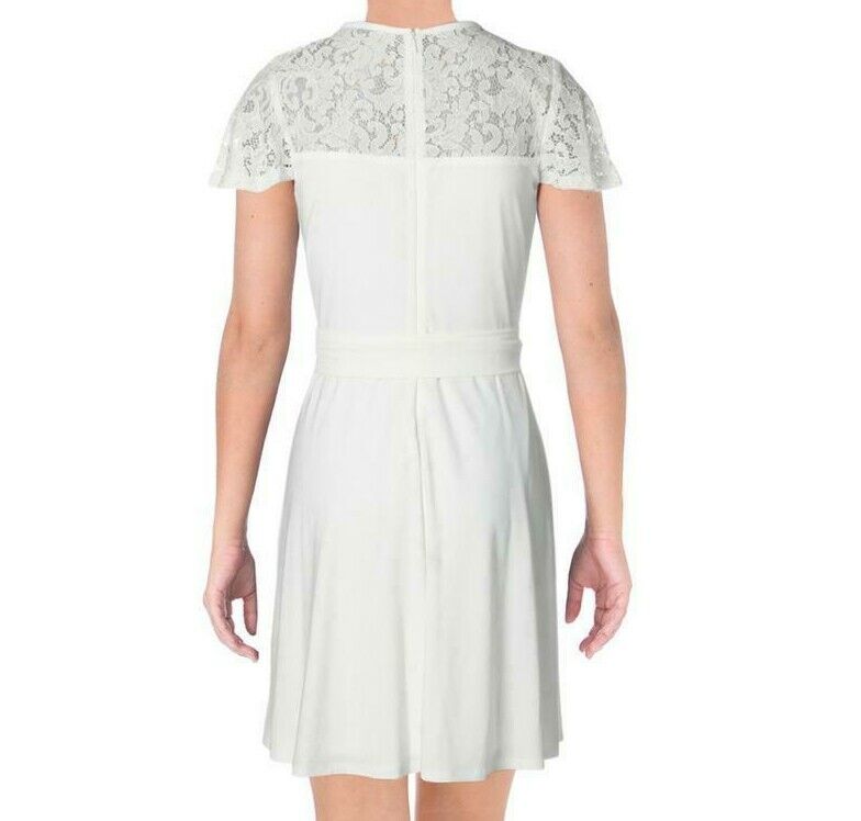 Lauren Ralph Lauren Petites Lace-Inset Dress