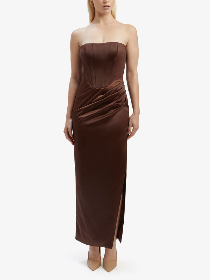 Bardot Everlasting Satin Midi Dress