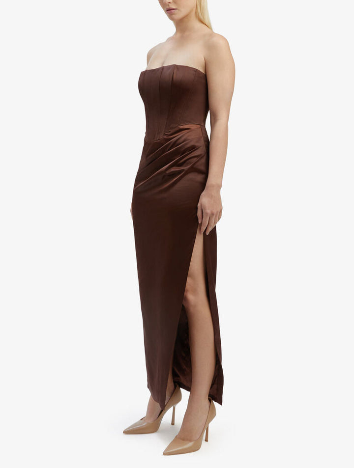 Bardot Everlasting Satin Midi Dress