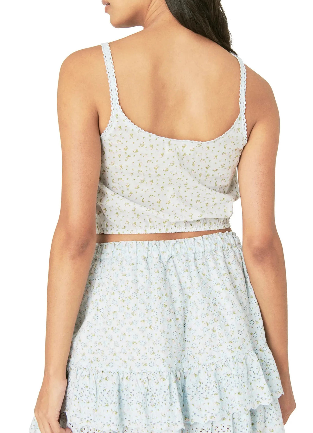 Lucky Brand Floral-Print Cotton Cropped Camisole