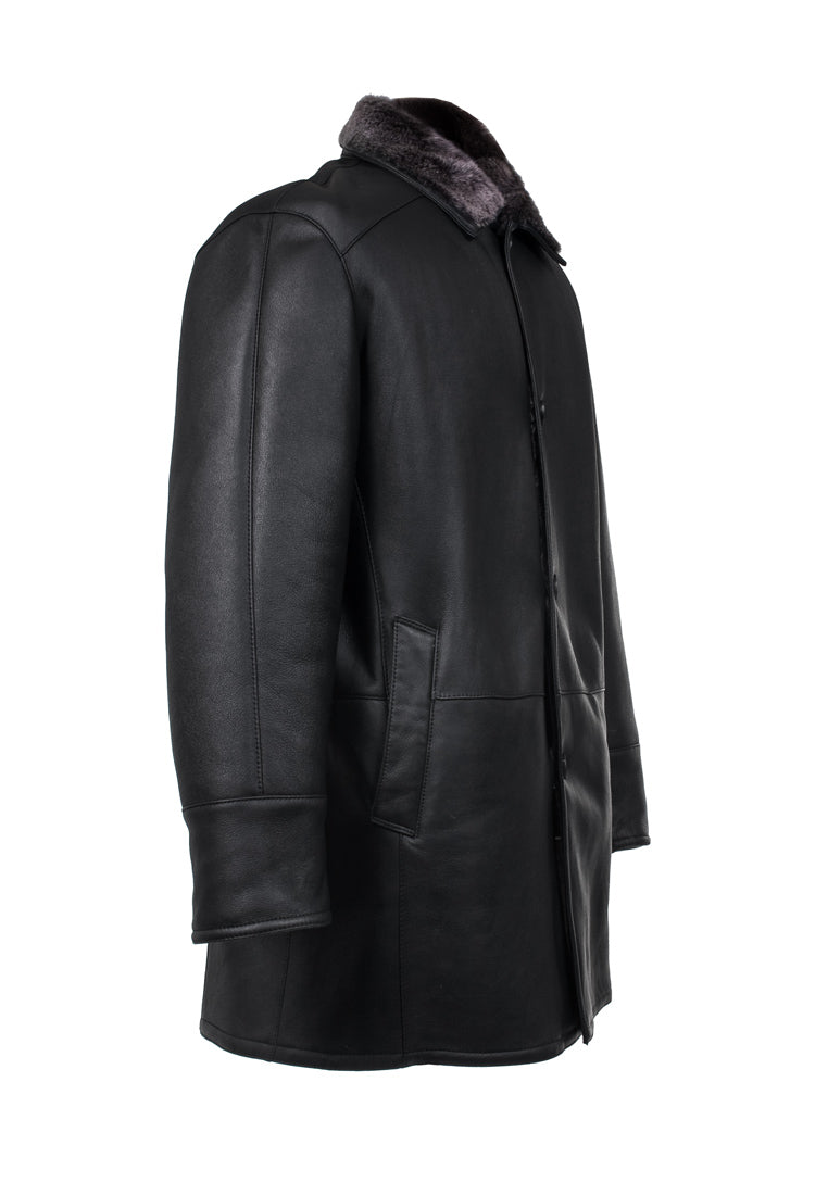 GALLOTTI Men's Lamb Leather Coat