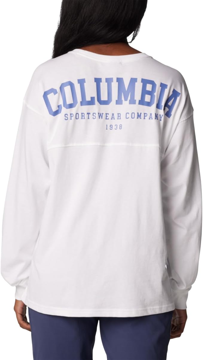 Columbia North Cascades Branded Long-Sleeve Crewneck Cotton Top