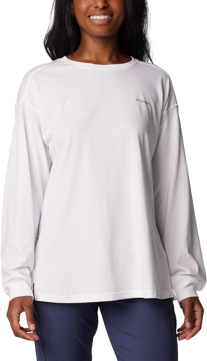 Columbia North Cascades Branded Long-Sleeve Crewneck Cotton Top