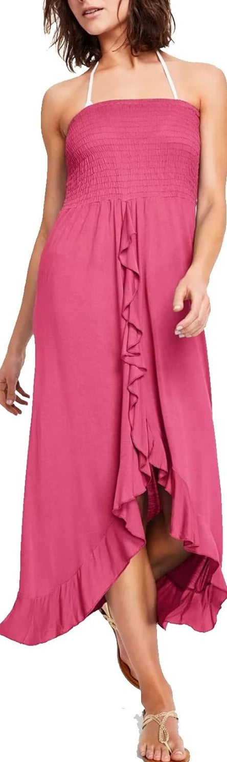 Raviya Strapless High-Low Dress Cover-Up