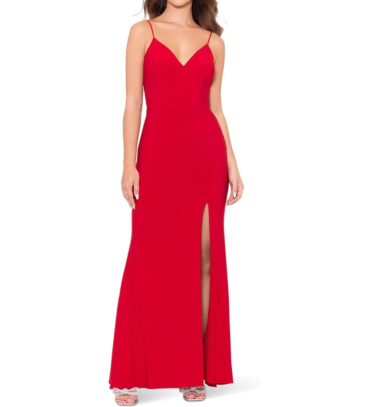 Xscape Knot-Back Gown