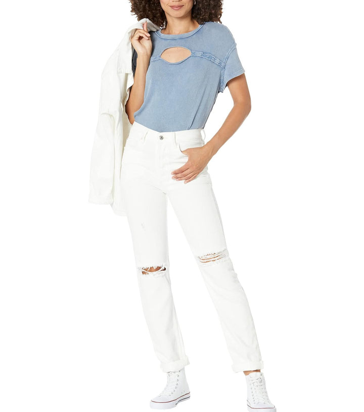 Free People Cutout Tee