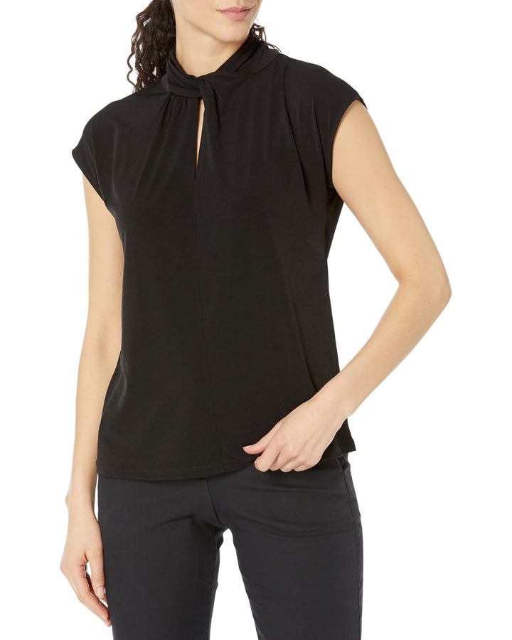 MICHAEL Michael Kors Twist Neck Sleeveless Top