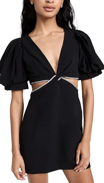 A.L.C. Hazel Balloon Sleeve Side Cutout Dress