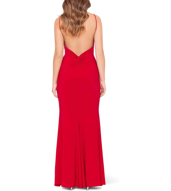 Xscape Knot-Back Gown