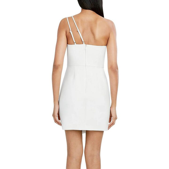 BCBGMAXAZRIA Asymmetrical Neck Dress