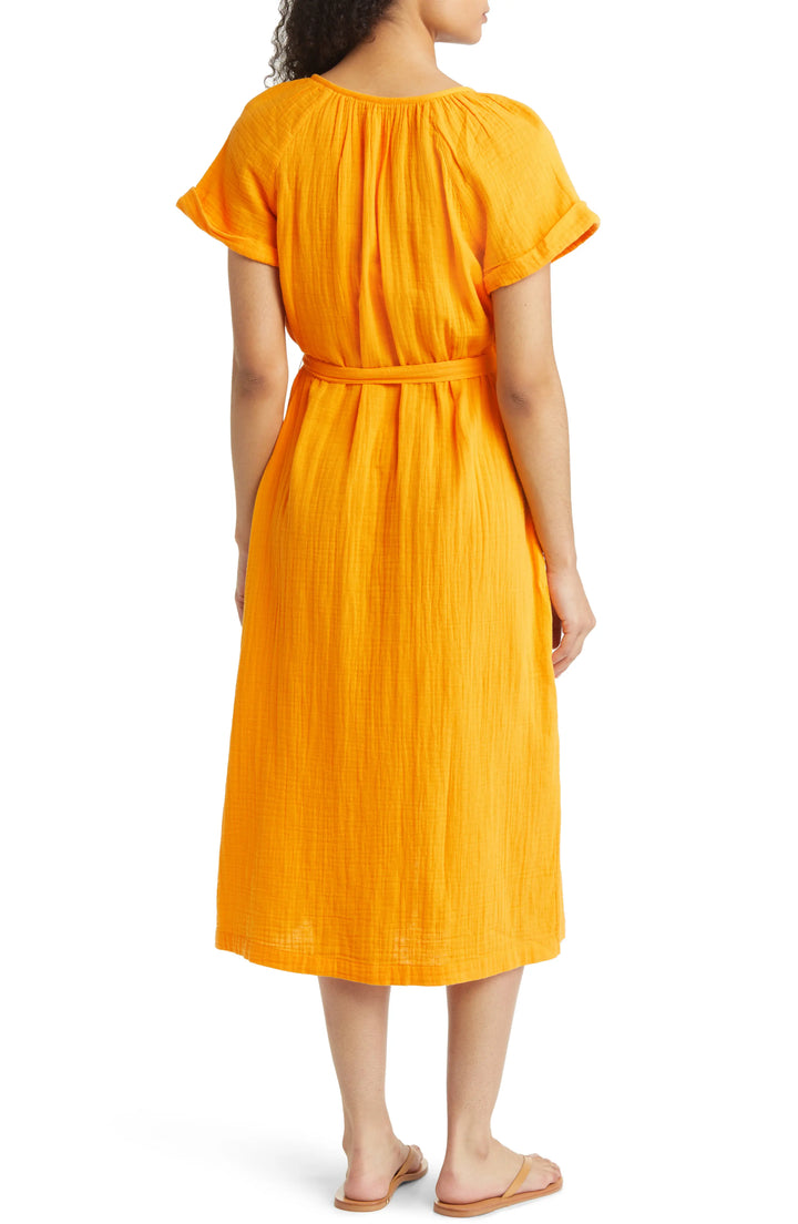 Tommy Bahama Coral Isle Cotton Midi Dress