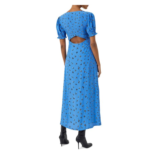 FRENCH CONNECTION Bhelle Collet Printed Midi Dress