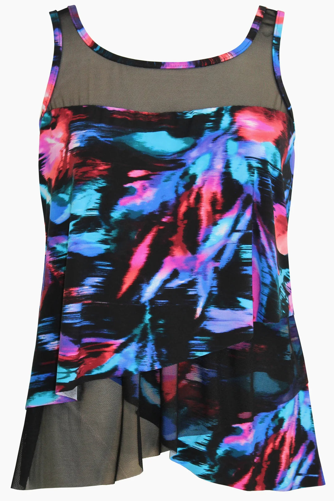Miraclesuit Plus Size Mirage Tankini Top in Fuego Floral