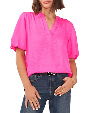 Vince Camuto 1/4 Puff Sleeve Blouse