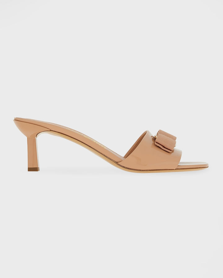 Ferragamo Women's Glo 55 Bow Heel Slides