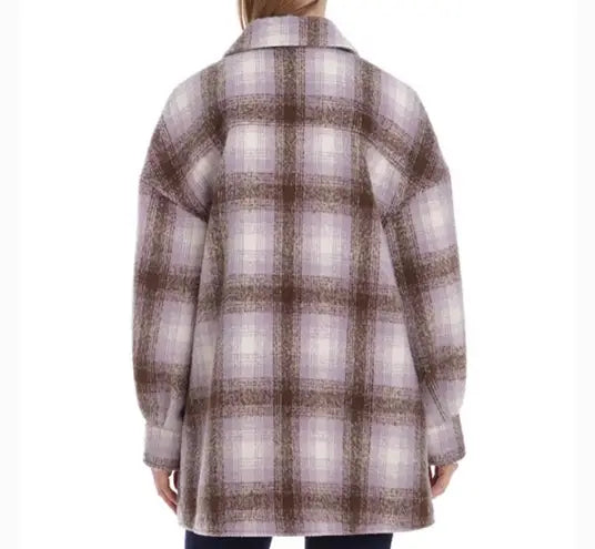 Avec Les Filles Plaid Shirt Jacket