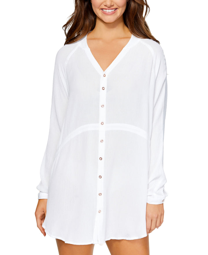 Raisins Belize Beach Shirtdress Cover-Up