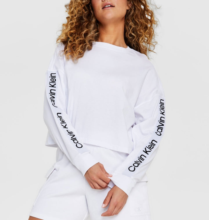 Calvin Klein Cotton Logo-Sleeve Tee