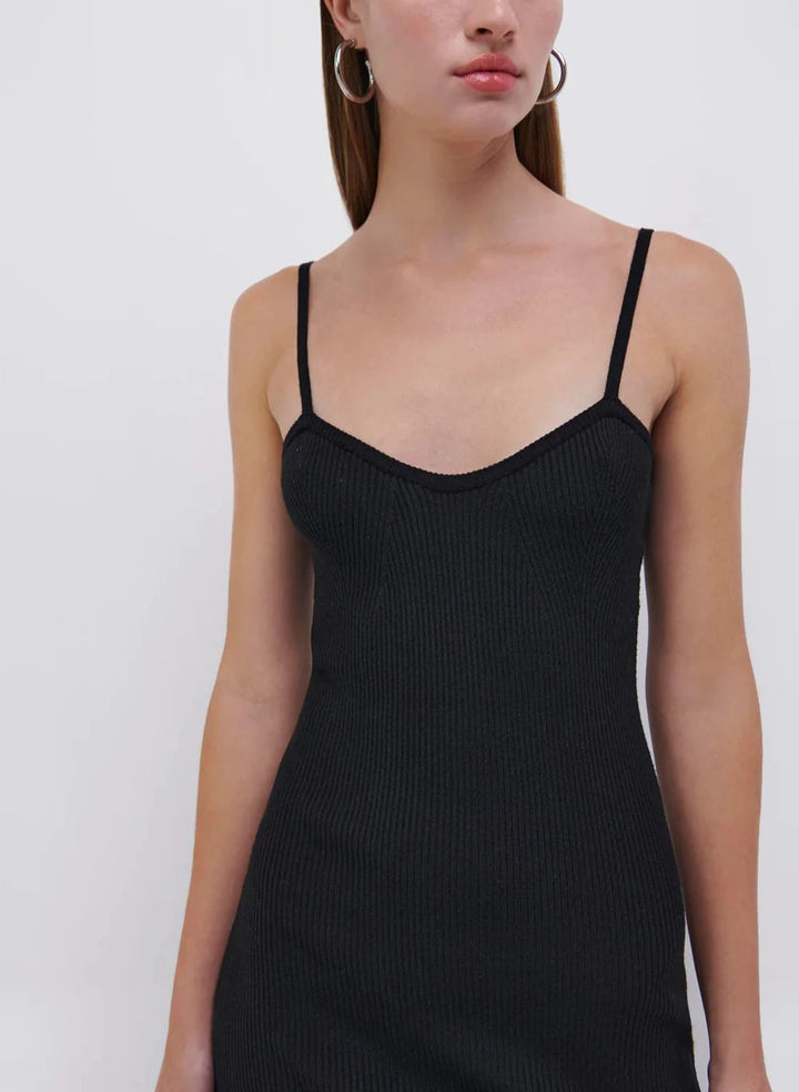 Jonathan Simkhai Emi Ribbed Slip Midi Dress