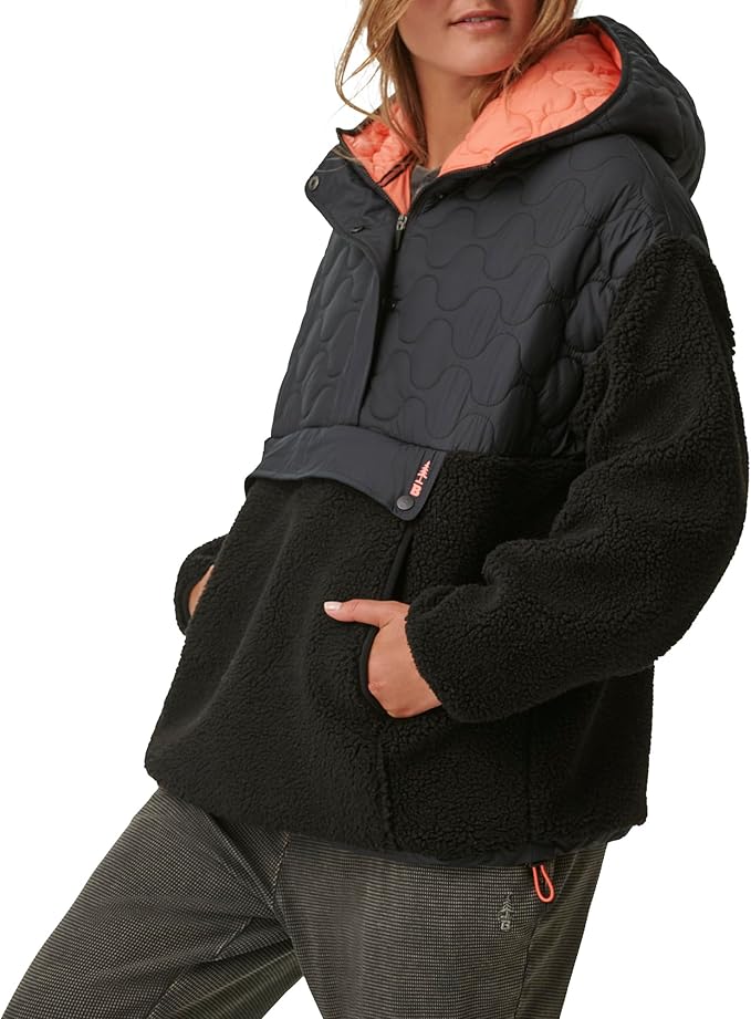 BASS OUTDOOR Quarter-Zip Hooded Jacket