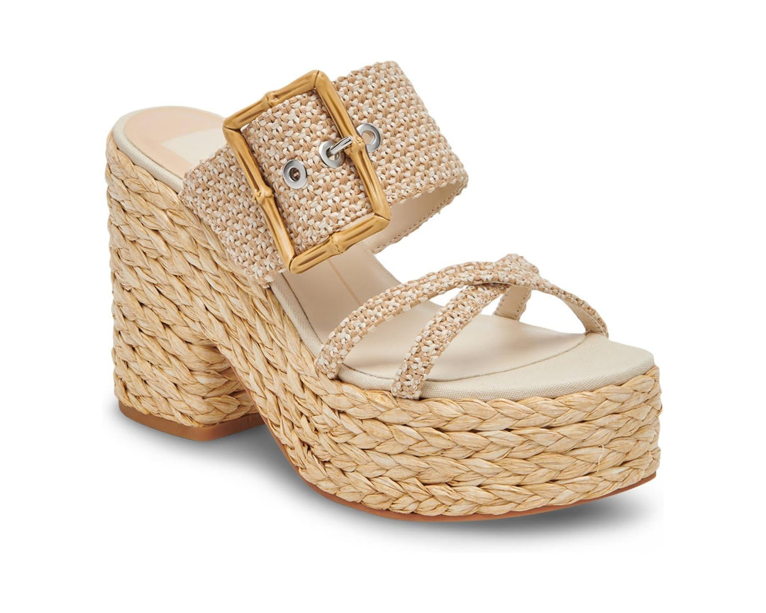 Dolce Vita Edwina Buckle Detailed Wedge Sandals