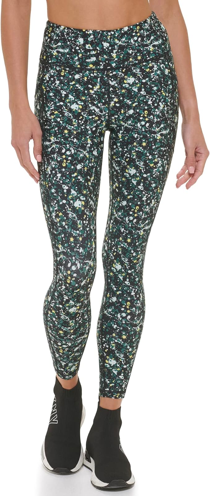 DKNY Printed High-Waist 7/8 Leggings