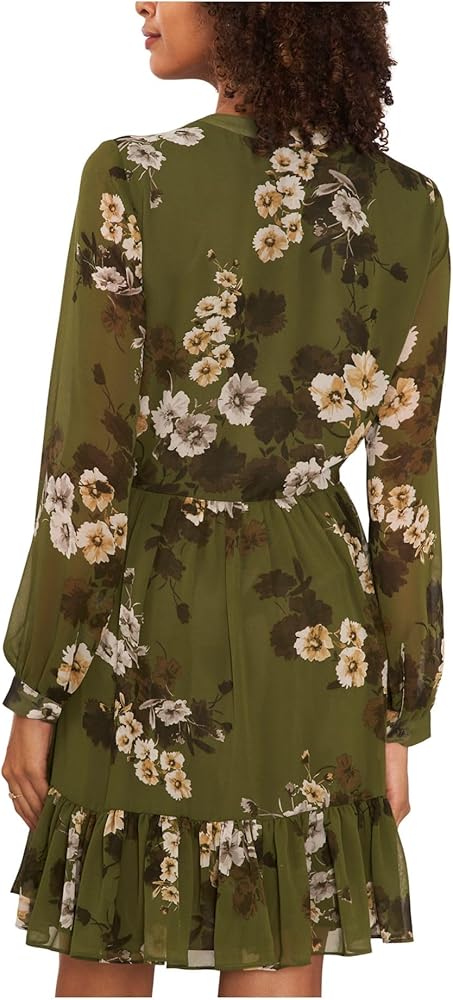 Vince Camuto Women's Floral Flounce Dress
