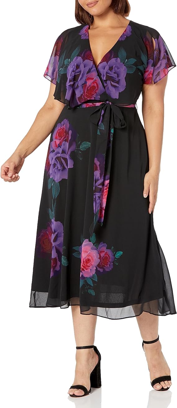CITY CHIC Trendy Tied Rose Maxi Dress