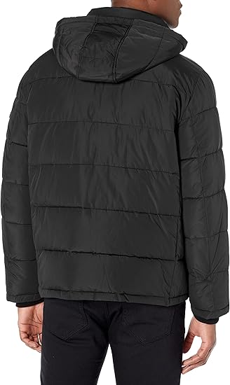 Calvin Klein Men's Core Puffer with Polar Fleece Bib Jacket