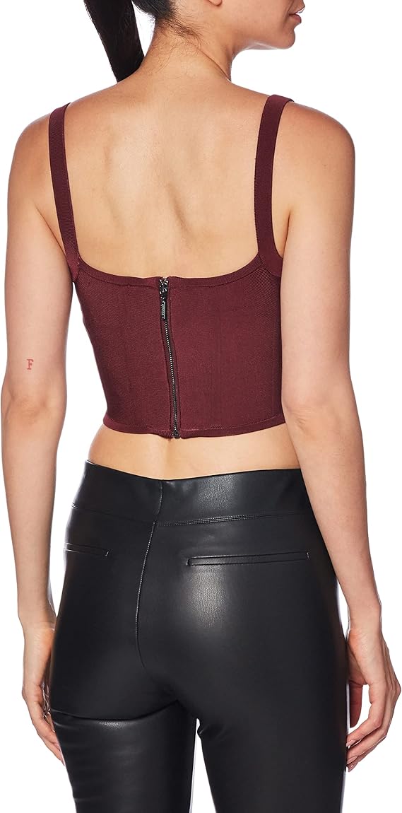 GUESS Oasis Mirage Square-Neck Sleeveless Corset Top