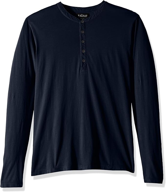 Velvet by Graham & Spencer Men's Alvaro Long Sleeve Henley Shirt