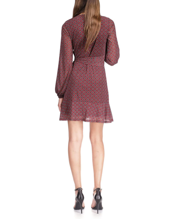 MICHAEL KORS Mesh Belt Wrap Dress