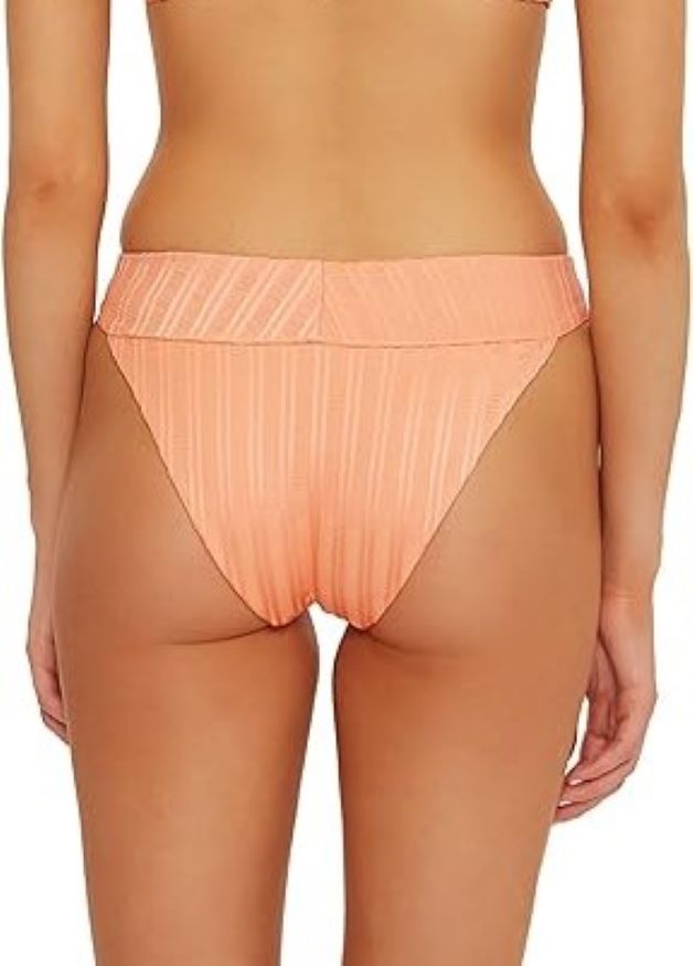 ISABELLA ROSE Champagne Maui Textured Bikini Bottom