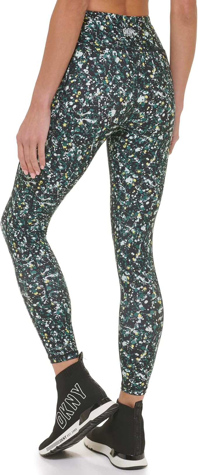 DKNY Printed High-Waist 7/8 Leggings