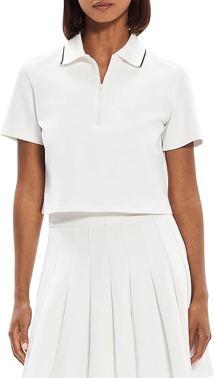 Theory Tennis Zipper Polo Tee