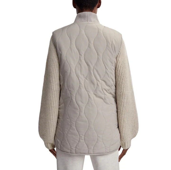 Varley Covey Reversible Quilted Sherpa Vest