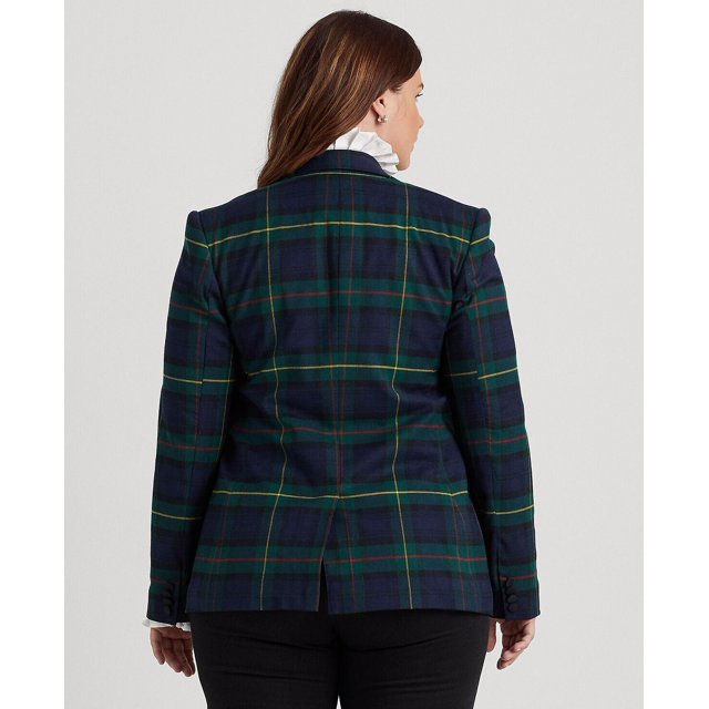 LAUREN Ralph Lauren Plaid Bullion Twill Blazer