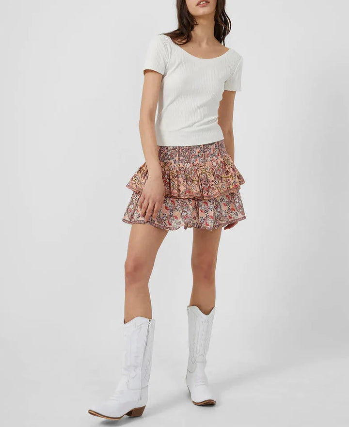 French Connection Cornalia Lurex Fleck Mini Skirt