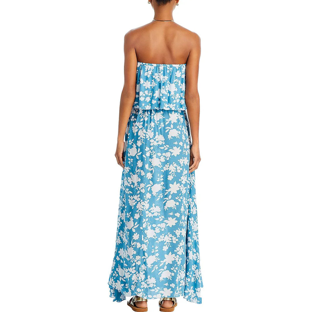 Tiare Hawaii Maldives Floral Print Cover Up Maxi Dress